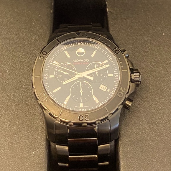 Movado mens watch  black